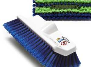Brosse de nettoyage solaire souple Fibres PP Bleu-vert panneau solaire - WILTEC Brosse de nettoyage solaire souple Fibres PP Bleu-vert panneau solaire - WILTEC
