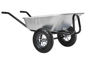 Brouette Galva roues gonflées Expert Twin - 150L