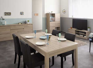 Buffet enfilade Peter- 185 x 45 x 85 cm - Beige Buffet enfilade Peter- 185 x 45 x 85 cm - Beige