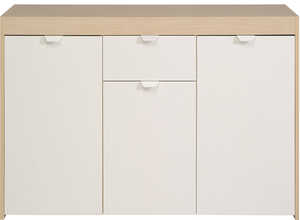 Buffet River - 120 x 44 x 86 cm - Coloris érable/blanc Buffet River - 120 x 44 x 86 cm - Coloris érable/blanc