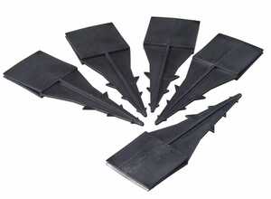 Lot de 5 ancres pour bordure de jardin en polyuréthane