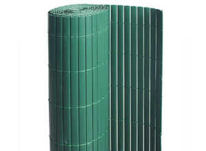 Canisse PVC double face Vert 6 m - 2 rouleaux de 3 x 1,50 m - Jardideco