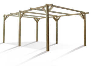 Carport voiture Paco - 15.30 m² - 3.00 x 5.10 x 2.19 m Carport voiture Paco - 15.30 m² - 3.00 x 5.10 x 2.19 m