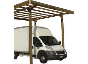 Carport base 4 x 5 - hauteur 4 m - traité autoclave Carport base 4 x 5 - hauteur 4 m - traité autoclave
