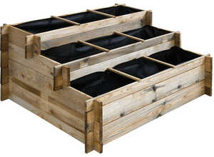 Carré potager en bois à étages - Grand modèle - CÉMONJARDIN Carré potager en bois à étages - Grand modèle - CÉMONJARDIN