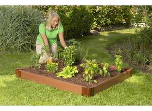 CARRE POTAGER EN COMPOSITE 121 X 121 - WINOX