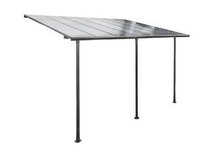 Pergola adossée Bélize 3 x 4 m Noir Pergola adossée Bélize 3 x 4 m Noir