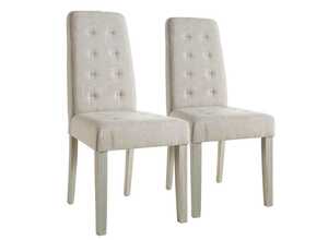 Lot de 2 chaises Alvis - Beige Lot de 2 chaises Alvis - Beige