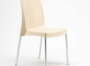 Chaise plastique pour bar cafè BOULEVARD Grand Soleil italienne | Blanc cassé Chaise plastique pour bar cafè BOULEVARD Grand Soleil italienne | Blanc cassé