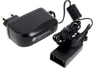 Chargeur 18v ssb-1221-00-r pour Taille-haie Gardena, Tronconneuse Gardena, Coupe bordures Gardena, Souffleur a feuilles Gardena, Arroseur Gardena