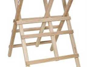 Chevalet bois pour sciage H.90cm , larg.63cm , section 40x35mm avec chaine - RIBIMEX Chevalet bois pour sciage H.90cm , larg.63cm , section 40x35mm avec chaine - RIBIMEX