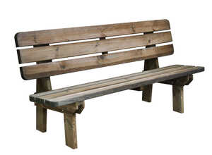 Banc de jardin 4 places en bois traité autoclave, Rambouillet Banc de jardin 4 places en bois traité autoclave, Rambouillet