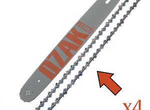 Combo Guide 40cm + 4 chaines Pro .325 1.3mm = Oregon 160SLGK095 + 20-66E - JARDIAFFAIRES