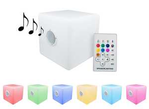 Eclairage LED sonore Bluetooth de jardin Cuba 1 - 40 x 40 cm Eclairage LED sonore Bluetooth de jardin Cuba 1 - 40 x 40 cm