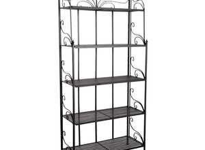 Etagère pliante en métal 5 tablettes