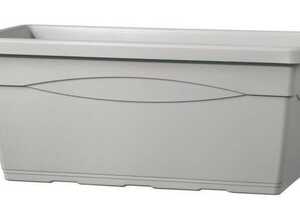 Muret Salisburgo - 60 L - 80 x 38.5 x 33.5 cm - Gris ecume - DEROMA