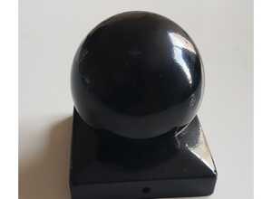 DESSUS POTEAU BOULE GALVA NOIR 9x9 - WINOX