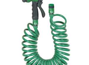 Tuyau spirale 15 mètres pistolet multijets