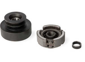 Embrayage centrifuge (25 mm Ø Arbre, 7 mm Plume, 60 mm Diamètre de la courroie, Largeur de la rainure 4 mm / 14 mm) - EBERTH