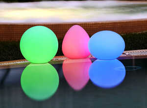 Luminaire Starlight Altaire ovoïde - Lumières LED multicolores