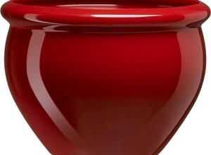 EMSA Bac ? fleurs SIENA NOBILE ? 32 cm - Rouge rubis