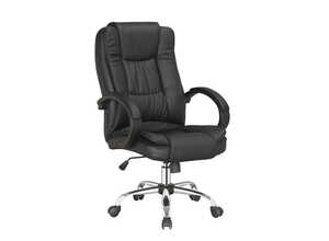 Fauteuil de bureau à roulettes Hugo - Noir Fauteuil de bureau à roulettes Hugo - Noir