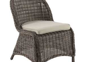 Fauteuil de jardin Bétong - Résine tressée - Marron foncé - HESPERIDE