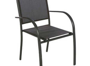 Fauteuil de jardin en texaline Piazza Gris anthracite/Graphite - HESPERIDE