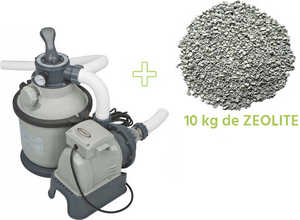 Filtre à sable 4 m³/h + 10 kg de zéolite - Intex