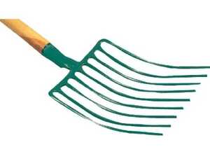 Fourche a cailloux 9dt 35cm emmanché - CAPVERT