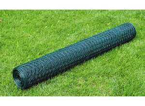 vidaXL Grillage plastifié à mailles hexagonales 50cm x 25 m, 1,1 mm