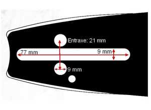 Guide chaine tronçonneuse Alpina/Castor 38 cm 325 058 Guide chaine tronçonneuse Alpina/Castor 38 cm 325 058