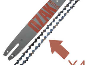 Combo guide 35cm + 4 chaînes Pro 3/8 1,3mm = Oregon 140SPEA074 + 91-50E - JARDIAFFAIRES