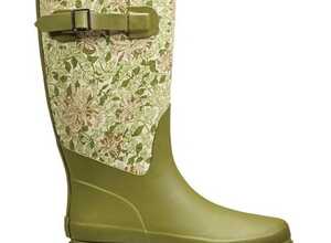 Honeysuckle fabric feel rubber boot size 4/37 - PEREL