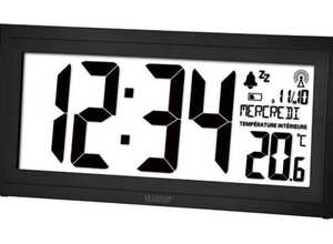 Horloge Dcf Murale Avec Calendrier, Humidité, Température Et Alarme - PEREL