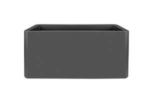 Pot de fleurs Pure Soft Brick Long 80 x 39 x H.39 cm - Anthracite