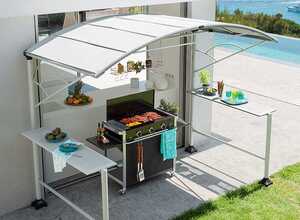 Abri barbecue Neiba Gris Abri barbecue Neiba Gris