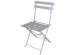 Chaise de jardin métal pliante Camargue Taupe