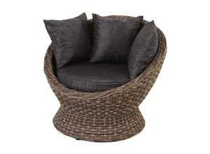 Fauteuil en résine tressée Cocoa