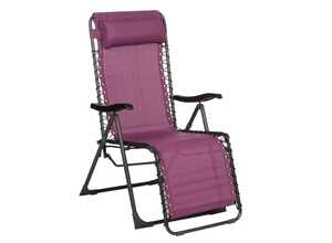 Fauteuil de jardin relax SILOS Prune