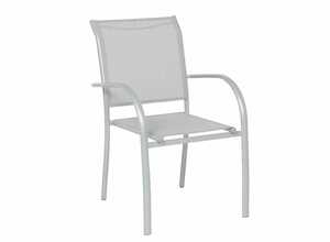 Fauteuil de jardin en texaline Piazza Gris/Gris mat