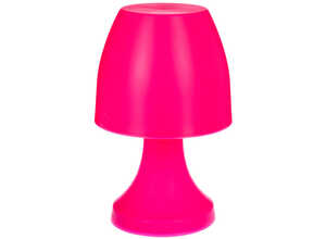 Lampe champignon à poser 27 cm - Rose