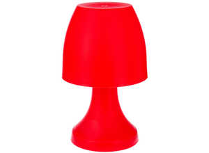 Lampe champignon à poser 27 cm - Rouge