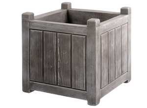 Jardinière carrée effet bois - 50 x 50 x 50 cm Jardinière carrée effet bois - 50 x 50 x 50 cm