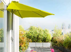 Demi parasol de balcon Serena Pistache