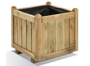 Jardinière bois carrée Vendôme 52L Jardipolys Jardinière bois carrée Vendôme 52L Jardipolys