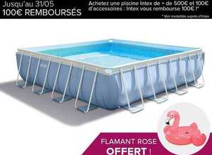 Piscine tubulaire carrée 4,27 x 4,27 x 1,07 m - Intex
