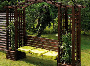 Arche Florence en bois + banc intégré Arche Florence en bois + banc intégré