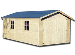 Garage en bois 15 mm - 18,54 m²