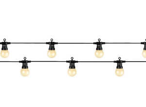 Guirlande lumineuse 20 Led ampoules fumées - Blanc chaud